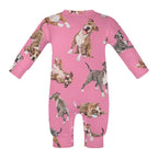 Dog Lover, Pet Owner, Cotton Long Sleeve Infant Bodysuit (All-Over Printing)