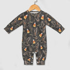 Candy Corn Duck Hunt,Cotton Long Sleeve Infant Bodysuit (All-Over Printing)