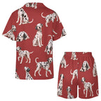 Women's Satin Cuban Collar Pajama Set(All-Over Printing)