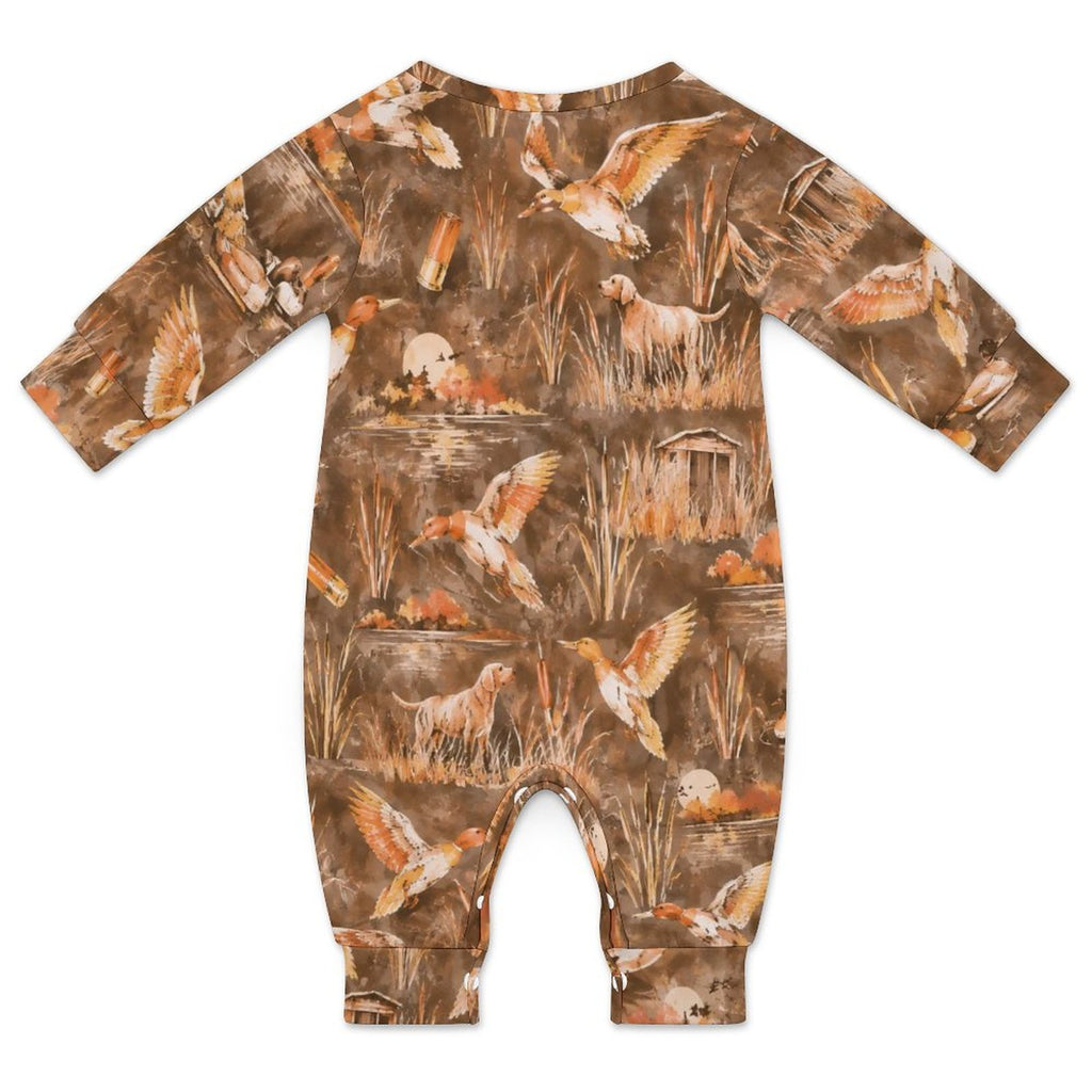 Cotton Long Sleeve Infant Bodysuit (All-Over Printing)