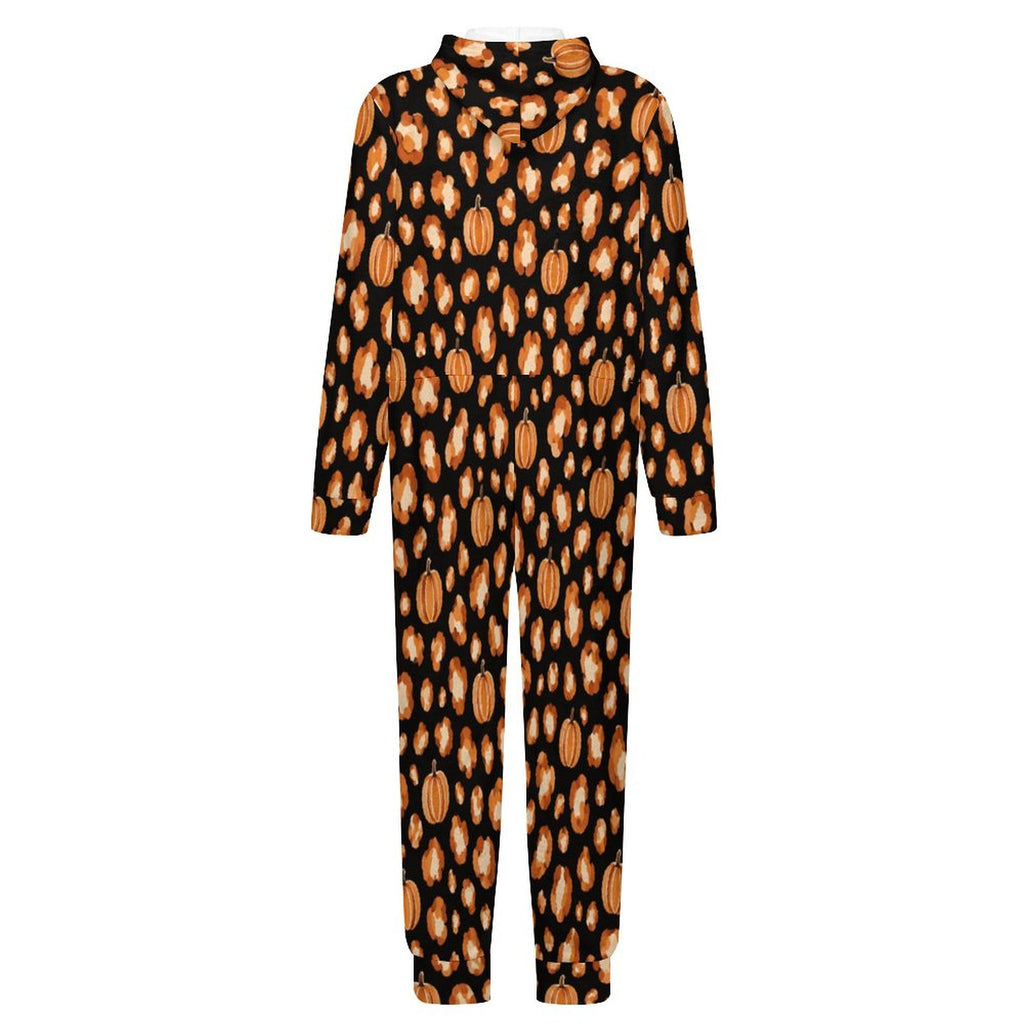 250gsm Flannel Footless Zip up Kid Jumpsuit Pajamas(All-Over Printing)