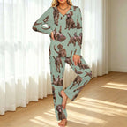 200gsm V-Neck Pajama Set(All-Over Printing)