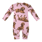 Dog Lover, Pet Owner, Cotton Long Sleeve Infant Bodysuit (All-Over Printing)