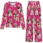200gsm V-Neck Pajama Set(All-Over Printing)