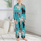 Dog Lover, Pet Owner,  Long Sleeve Kid Pajama Set(All-Over Printing)
