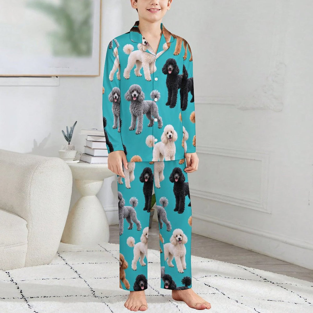 Dog Lover, Pet Owner,  Long Sleeve Kid Pajama Set(All-Over Printing)