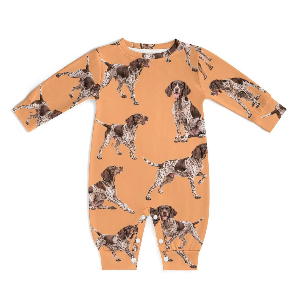 Dog Lover, Pet Owner, Cotton Long Sleeve Infant Bodysuit (All-Over Printing)