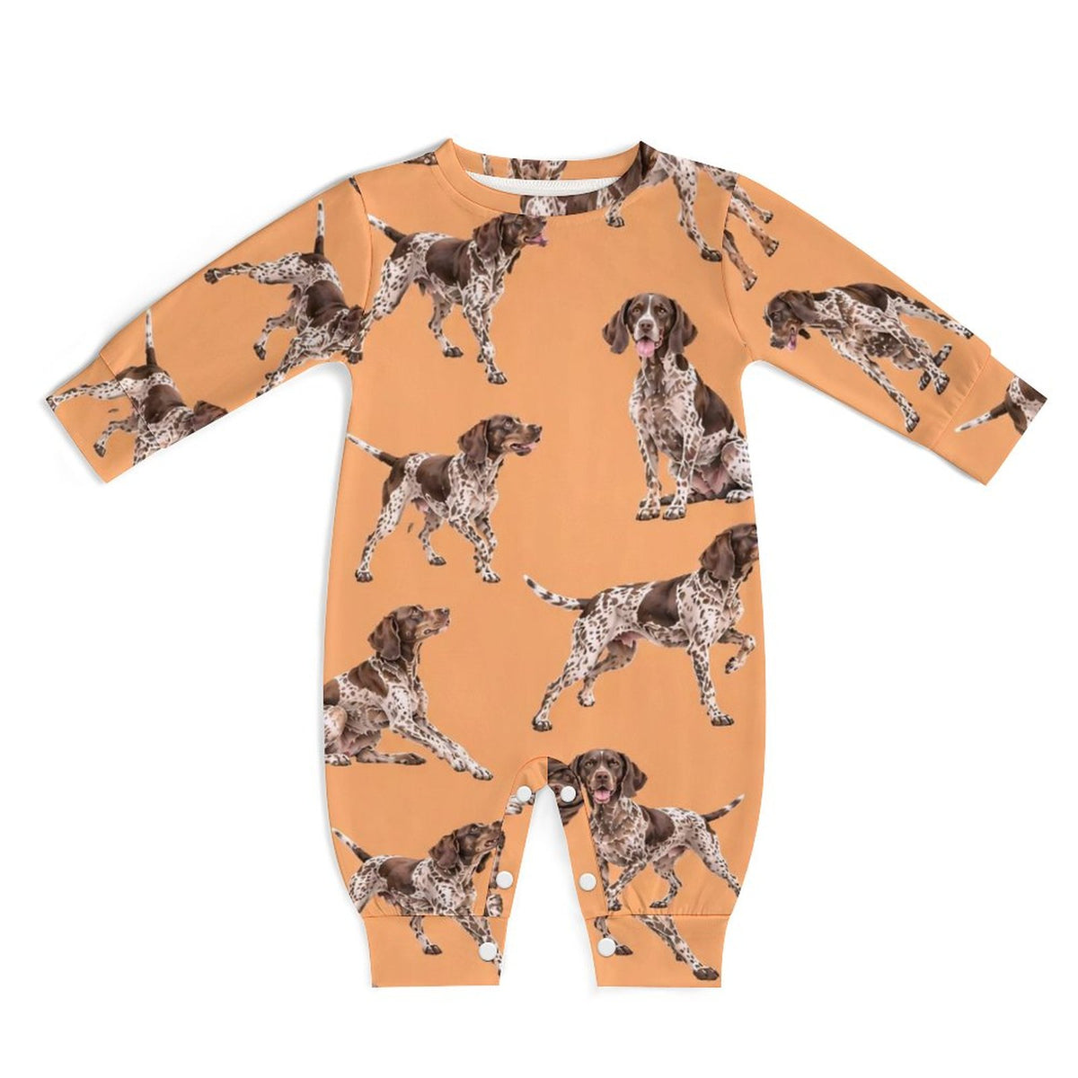 Dog Lover, Pet Owner, Cotton Long Sleeve Infant Bodysuit (All-Over Printing)