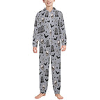 250gsm Flannel Footless Zip up Kid Jumpsuit Pajamas(All-Over Printing)