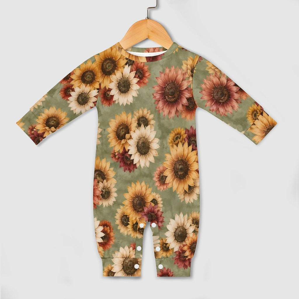 Cotton Long Sleeve Infant Bodysuit (All-Over Printing)