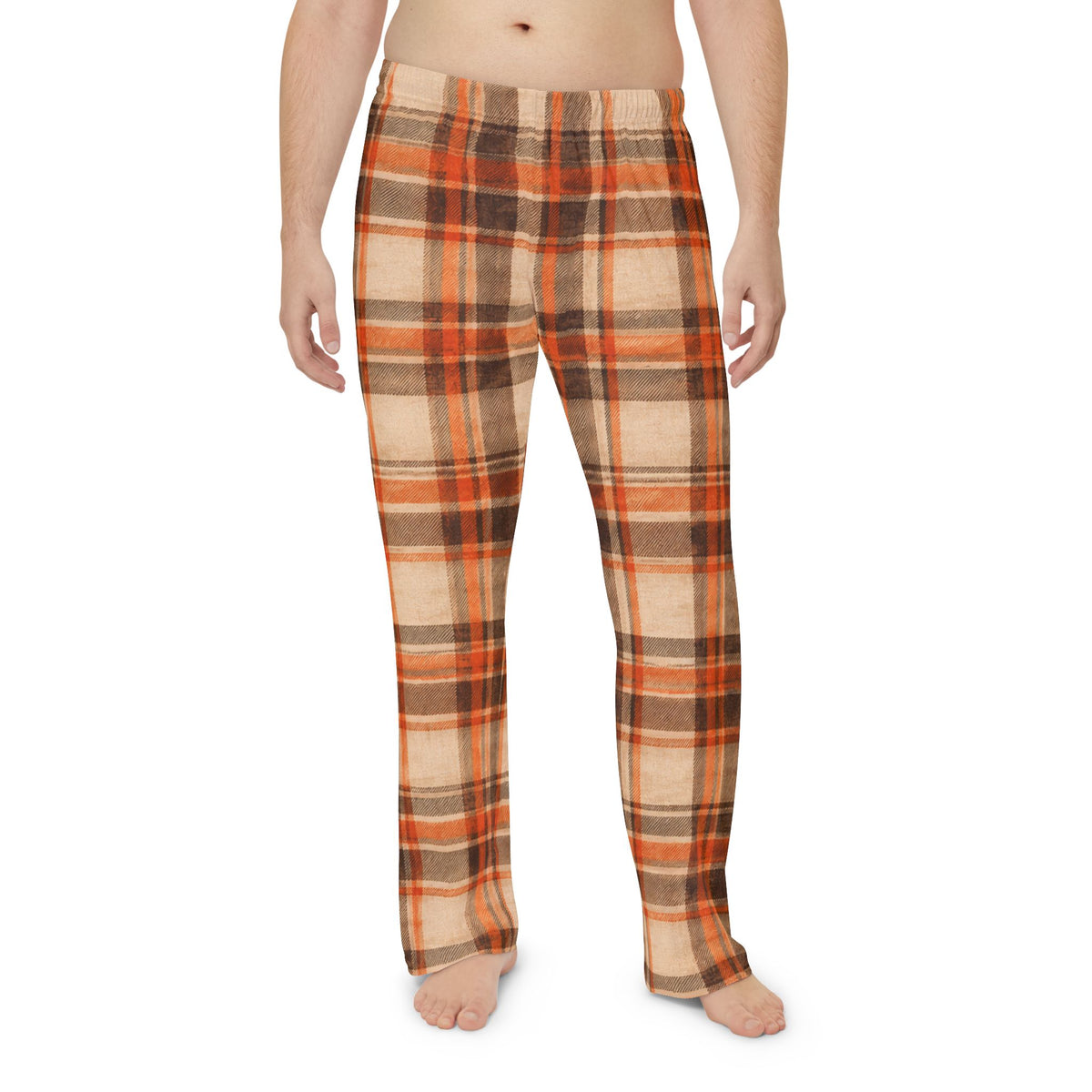 Men's Fall Plaid Pajama Pants — Autumn Hunting Lounge Bottoms