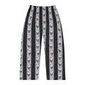 Skull Stripe Pajama Pants — Men's Gothic Lounge Sleepwear