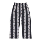 Skull Stripe Pajama Pants — Men's Gothic Lounge Sleepwear