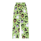 Kids Halloween Lounge Pants - Cute Monster & Ghost All-Over Print