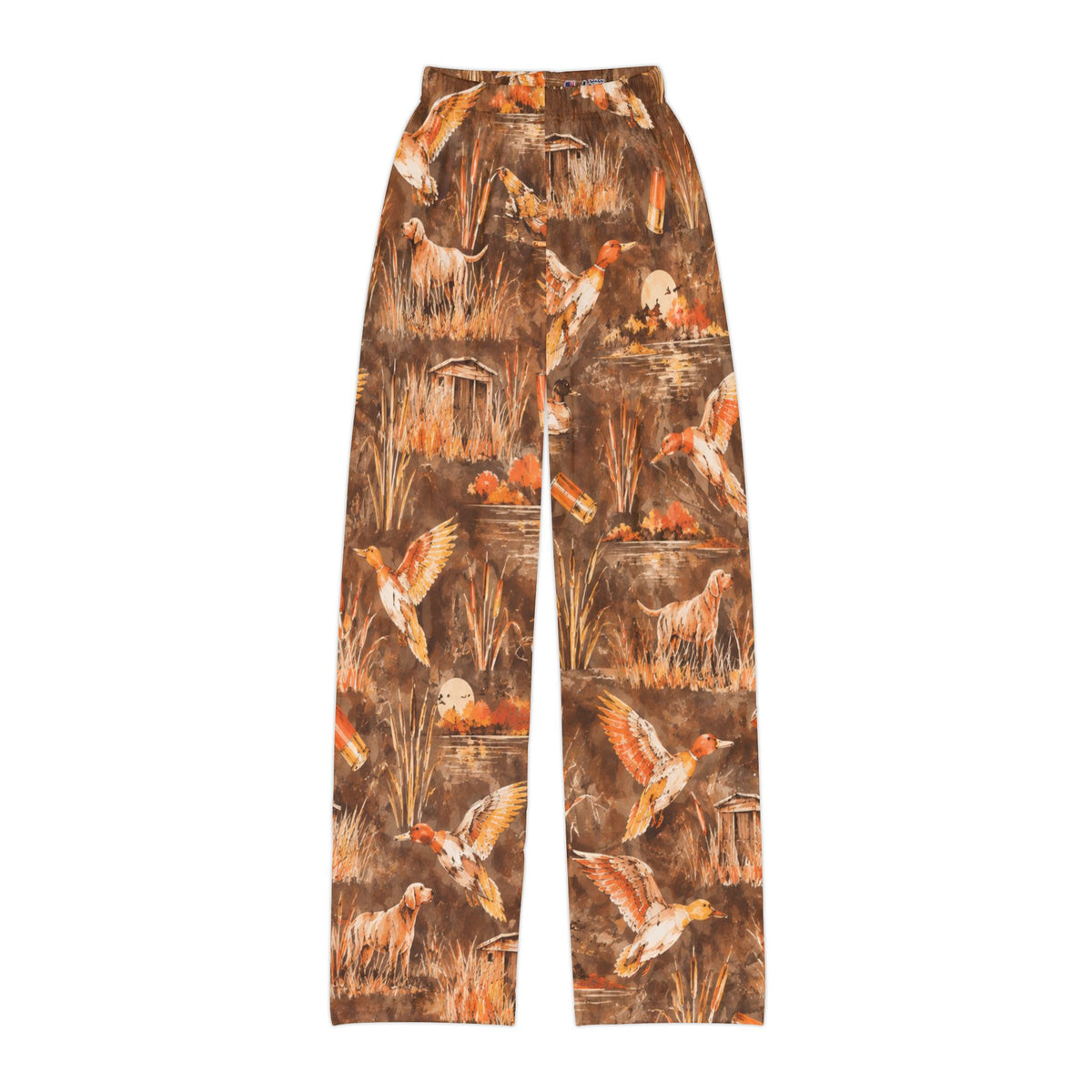 Kids Autumn Duck Lounge Pants — Halloween Pajama Bottoms