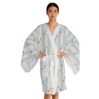 Baby boy stork Stripe Kimono Robe — Long Sleeve Lounge Robe
