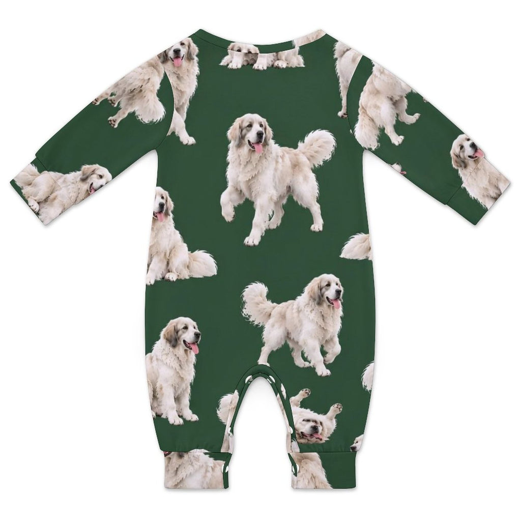 Dog Lover, Pet Owner, Cotton Long Sleeve Infant Bodysuit (All-Over Printing)