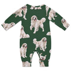 Dog Lover, Pet Owner, Cotton Long Sleeve Infant Bodysuit (All-Over Printing)