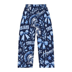 Trojan Helmet Pattern Pajama Pants | Navy Blue School Mascot Lounge Wear