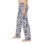 Skull & Tombstone Men's Pajama Pants — Spooky Halloween Lounge Sleepwear