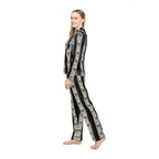 Women's Skull Satin Pajamas (AOP)