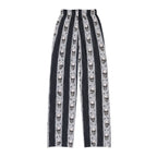 Kids Skull Striped Lounge Pants — Gothic Halloween Pajama Bottoms
