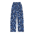 Blue Trojans Pattern Kids Lounge Pants | School Mascot All-Over Print