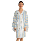 Baby boy stork Stripe Kimono Robe — Long Sleeve Lounge Robe