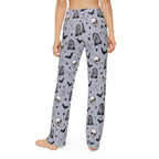 Kids Halloween Lounge Pants — Spooky Skulls & Bats All-Over Print