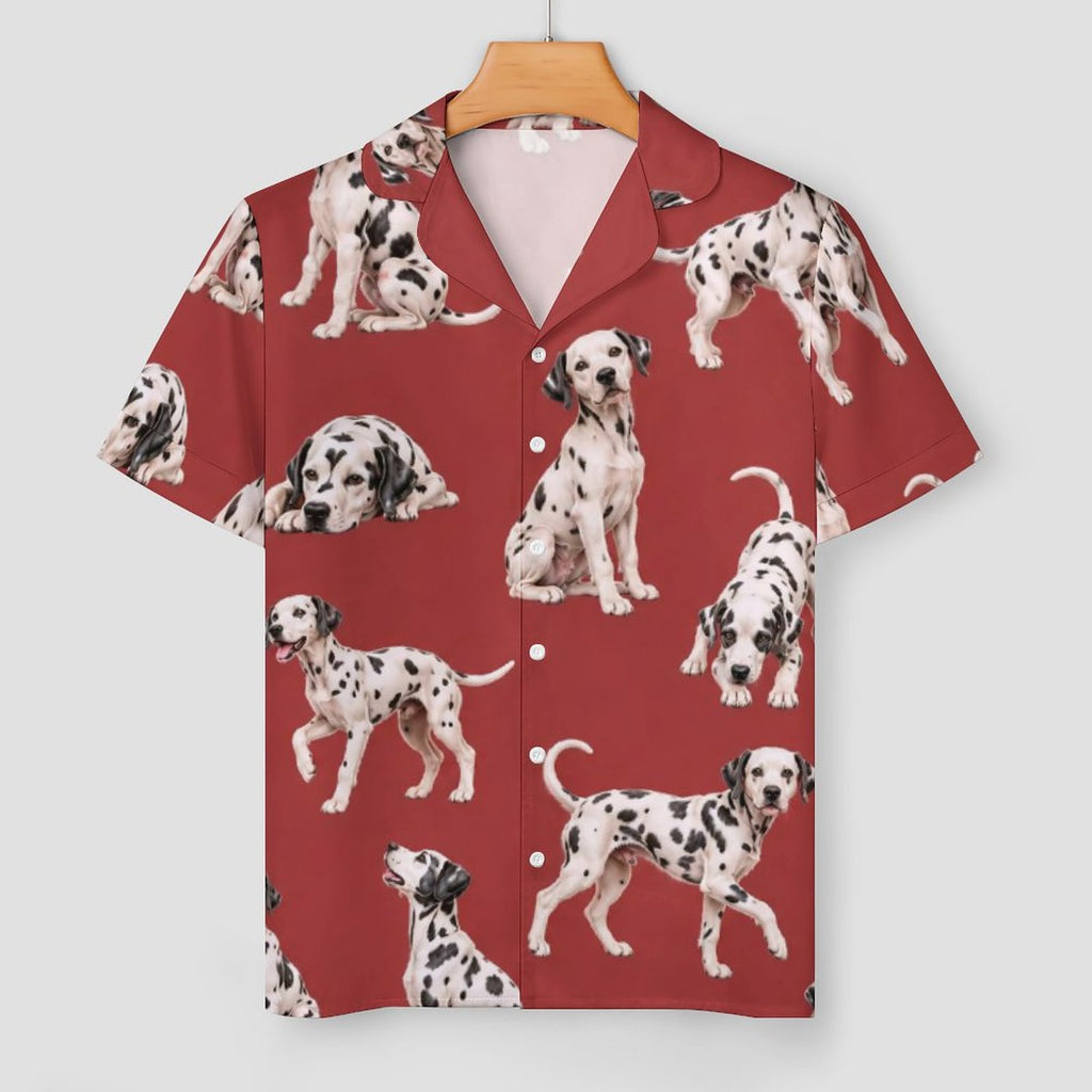 Women's Satin Cuban Collar Pajama Set(All-Over Printing)