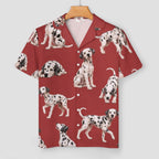 Women's Satin Cuban Collar Pajama Set(All-Over Printing)