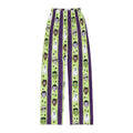 Kids Halloween Lounge Pants — Green Monster Stripe Pajama Bottoms