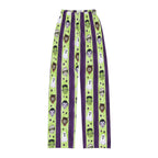 Kids Halloween Lounge Pants — Green Monster Stripe Pajama Bottoms