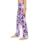 Kids Halloween Lounge Pants — Cute Monster & Ghost Print