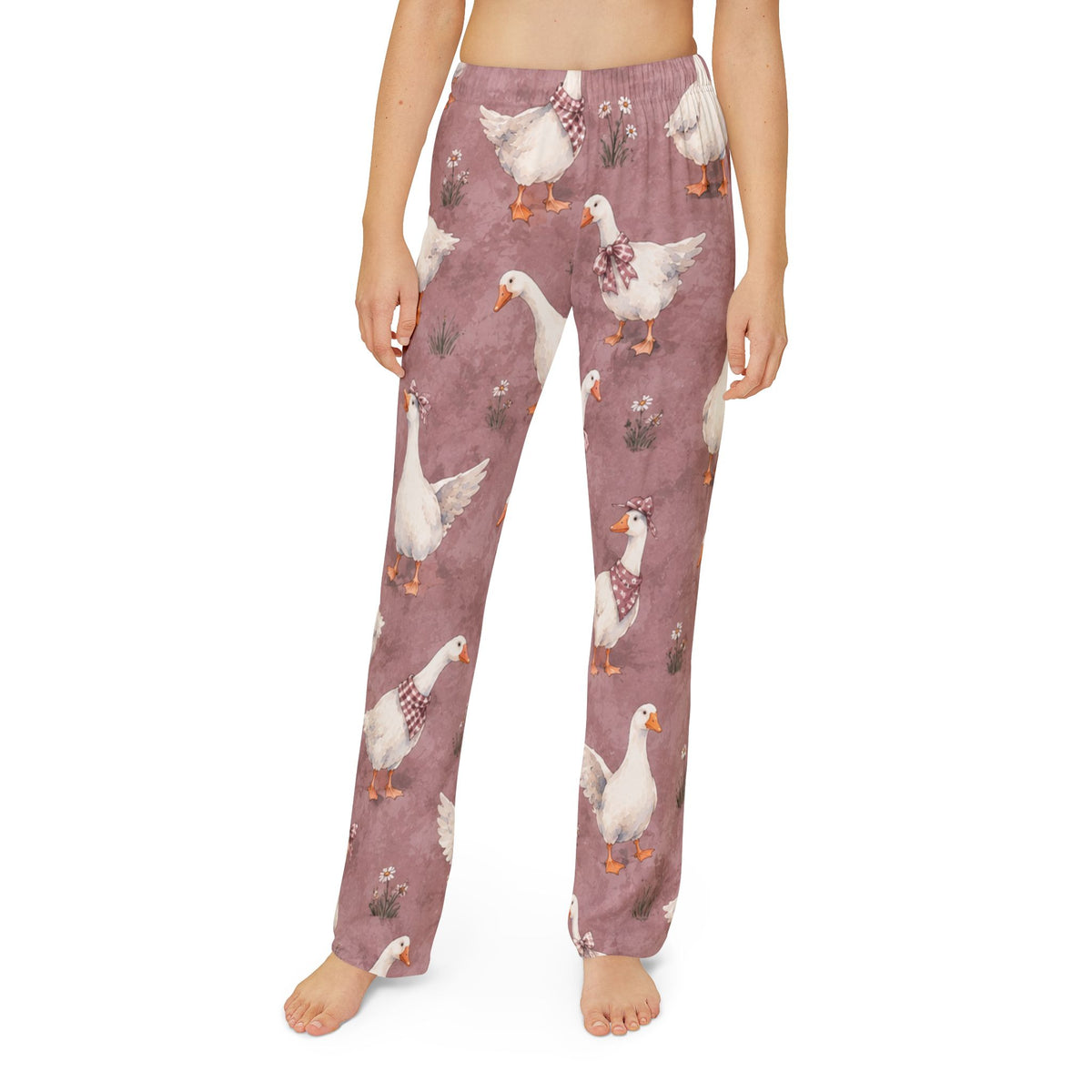 Kids Goose Print Lounge Pants — Cozy All-Over-Print Pajama Bottoms for Children