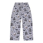 Skull & Tombstone Men's Pajama Pants — Spooky Halloween Lounge Sleepwear