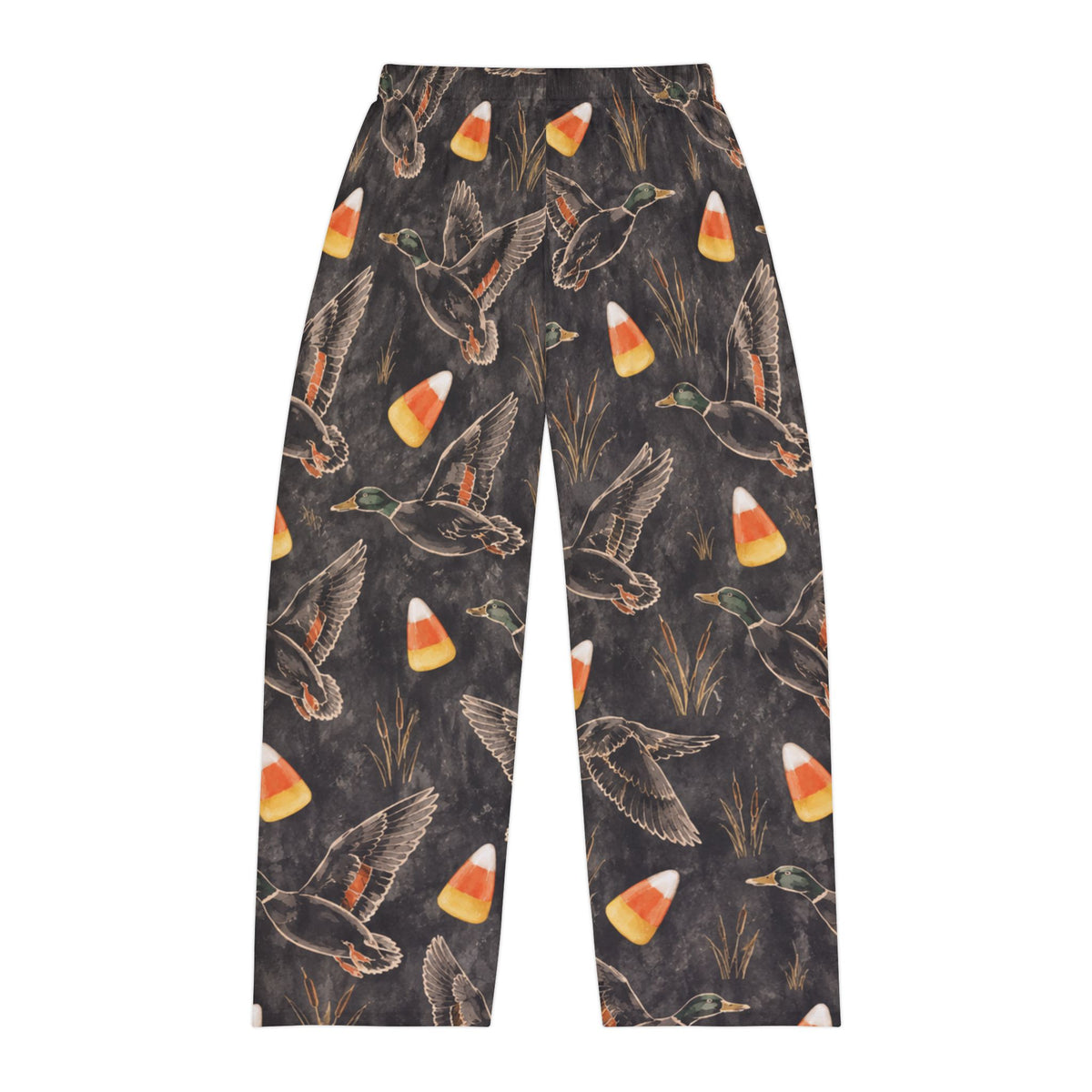 Duck & Candy Corn Men's Pajama Pants — Autumn Hunting Lounge Bottoms