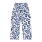 Blue pride Toile Floral with Trojan Helmet Pajama Pants | All-Over Print