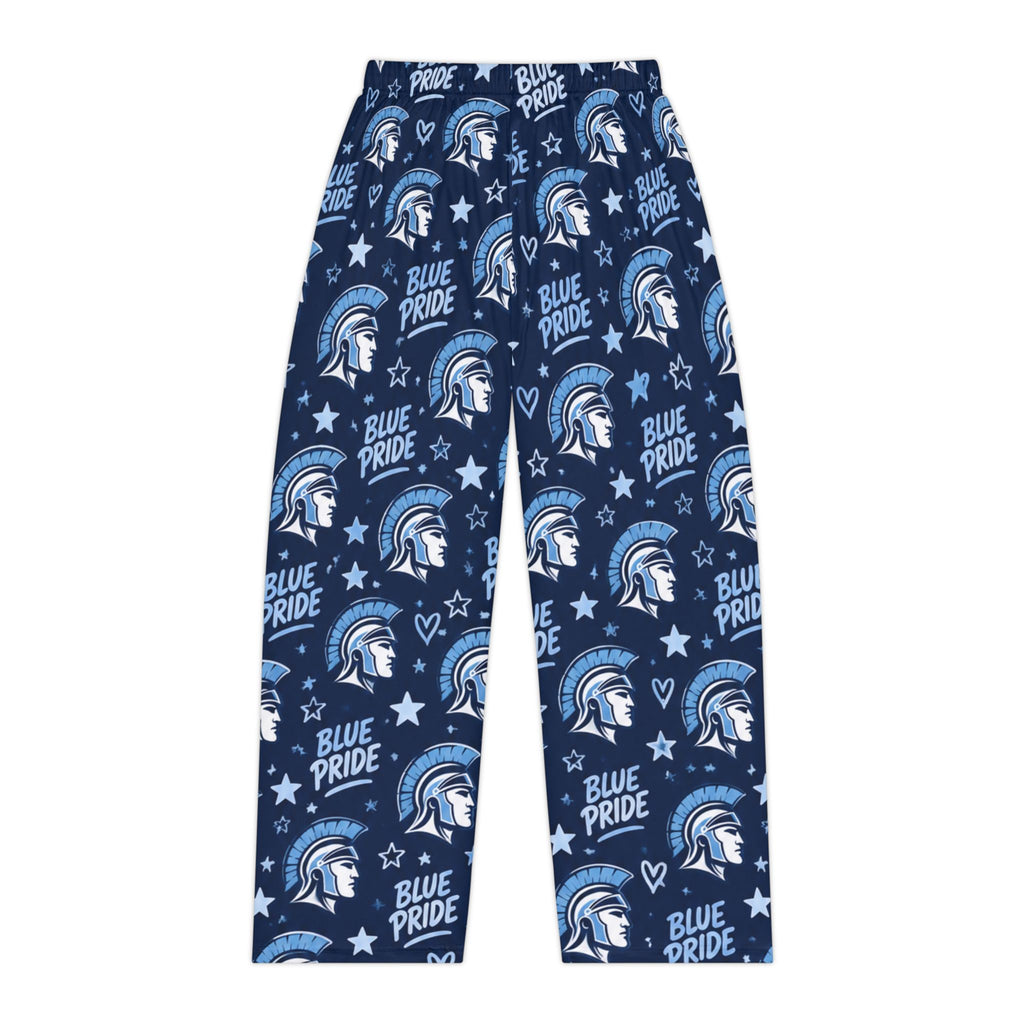 Blue Pride Trojan Helmet Pajama Pants | Navy Allover Print