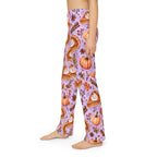 Kids Fall Pie Print Lounge Pants — Cozy Pumpkin Pie & Cinnamon AOP Pajama Bottoms