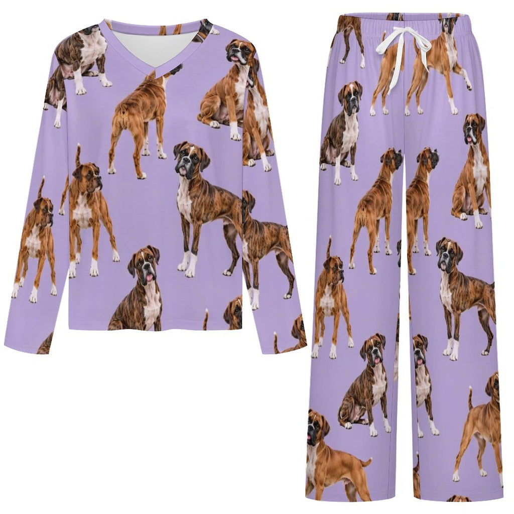 200gsm V-Neck Pajama Set(All-Over Printing)