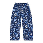 Trojans Helmet Pattern Pajama Pants | Blue Team Logo Lounge Pants