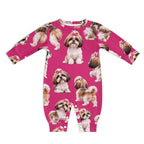 Dog Lover, Pet Owner, Cotton Long Sleeve Infant Bodysuit (All-Over Printing)