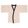 Baby girl stork Stripe Kimono Robe — Long Sleeve Lounge Robe