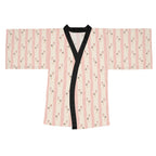 Baby girl stork Stripe Kimono Robe — Long Sleeve Lounge Robe