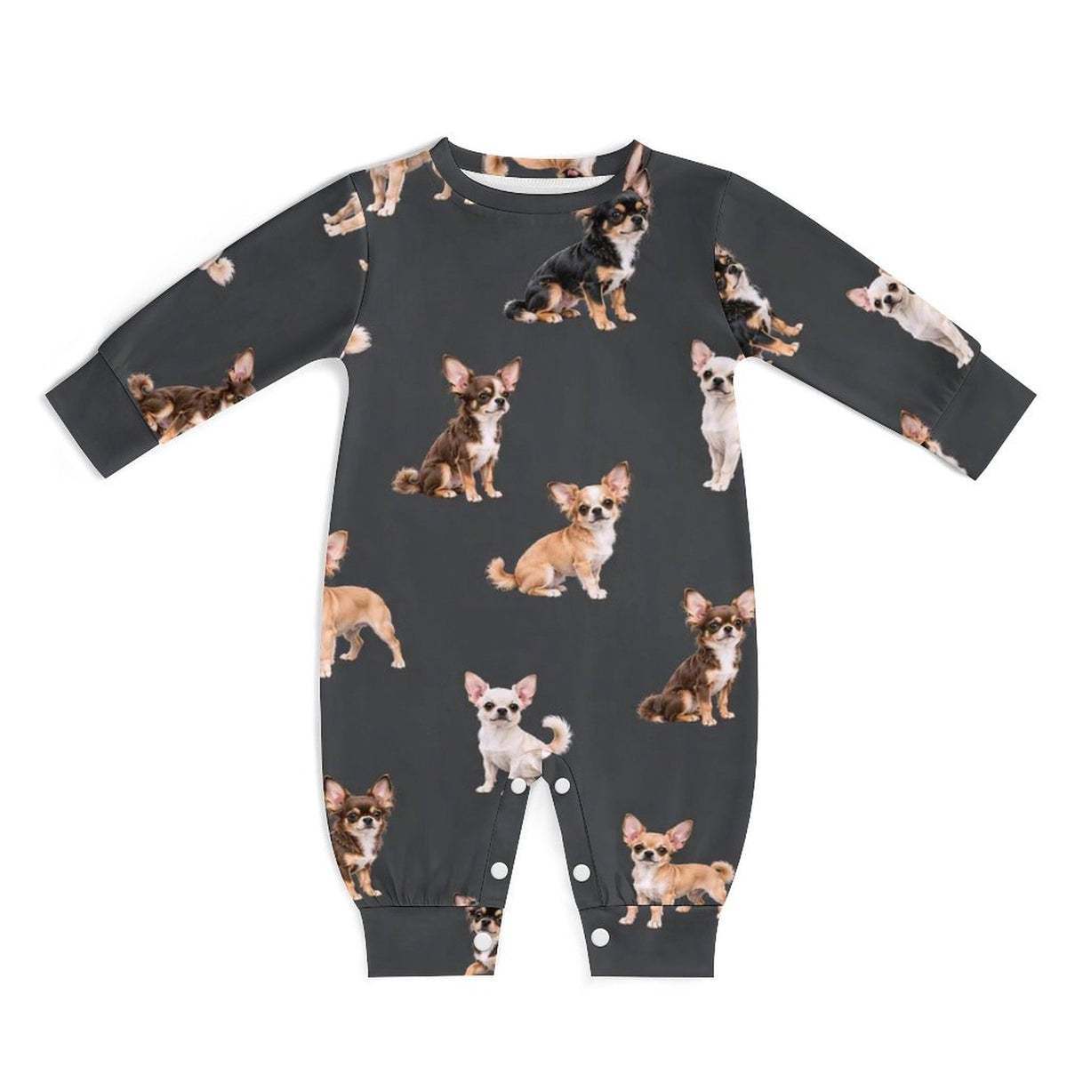 Dog Lover, Pet Owner, Cotton Long Sleeve Infant Bodysuit (All-Over Printing)