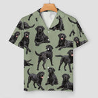 Women's Satin Cuban Collar Pajama Set(All-Over Printing)