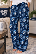 Blue Pride Trojan Helmet Pajama Pants | Navy Allover Print