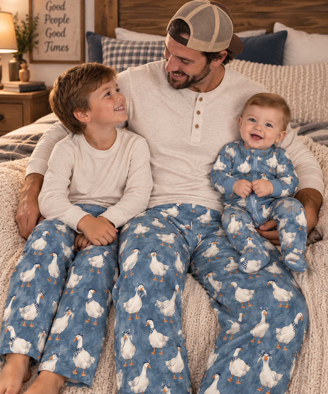 Goose Print Pajama Pants – Men’s Cozy All-Over-Print Lounge Pants