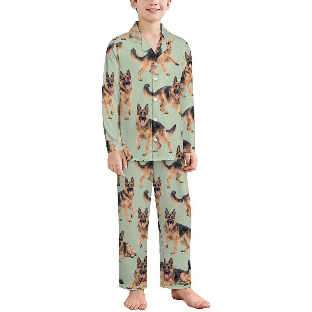 Dog Lover, Pet Owner,  Long Sleeve Kid Pajama Set(All-Over Printing)